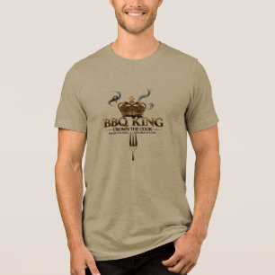 GRILLEN King - Premium Flame T-Shirt für Grill Mas Tri-Blend Shirt