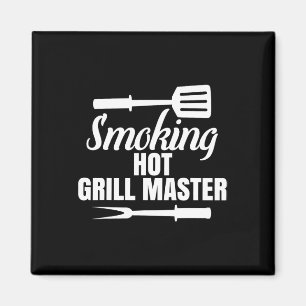 Grillen King Queen of the Gri - The Rokking Hot Gr Magnet