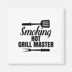 Grillen King Queen of the Gri - The Rokking Hot Gr Magnet
