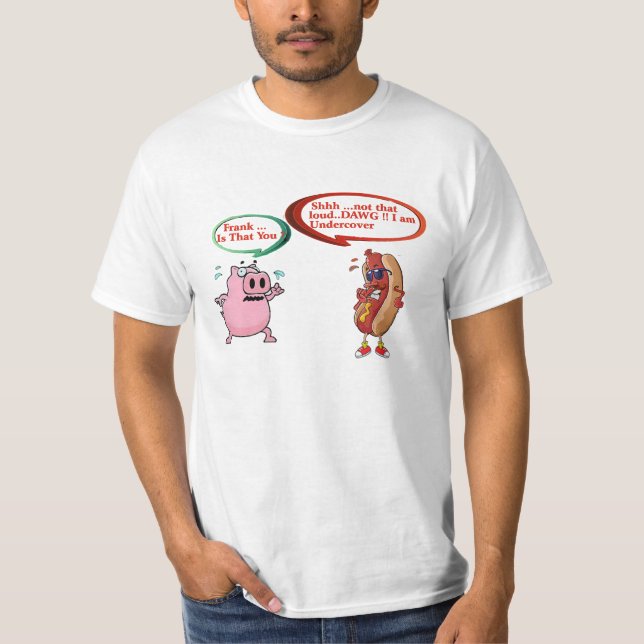 Grillen Lover Funny Hot Dog Spoof T-Shirt (Vorderseite)