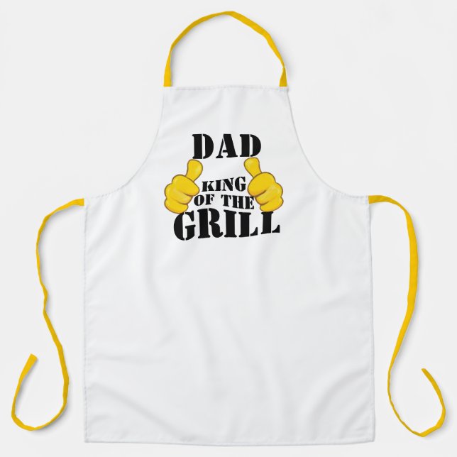 GRILLEN Lover Griller Vater King The Grill Funny M Schürze (Vorderseite)