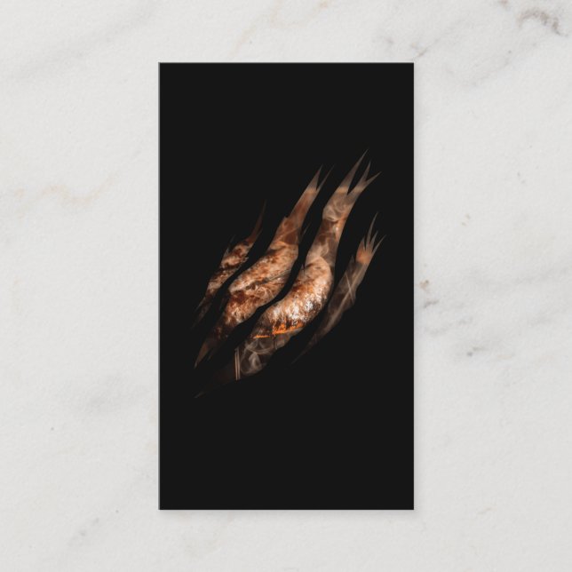 GRILLEN Lover Grillmaster: Fleisch und Burger Visitenkarte (Vorderseite)