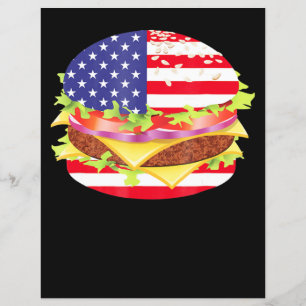 GRILLEN Lovers Hamburger USA Flag 4. Juli GRILLE
