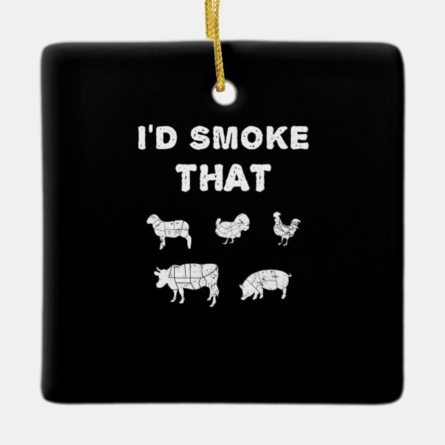 GRILLEN Lovers | ID Smoke, dass Koch Smoker GRILLE Keramikornament (Vorderseite)