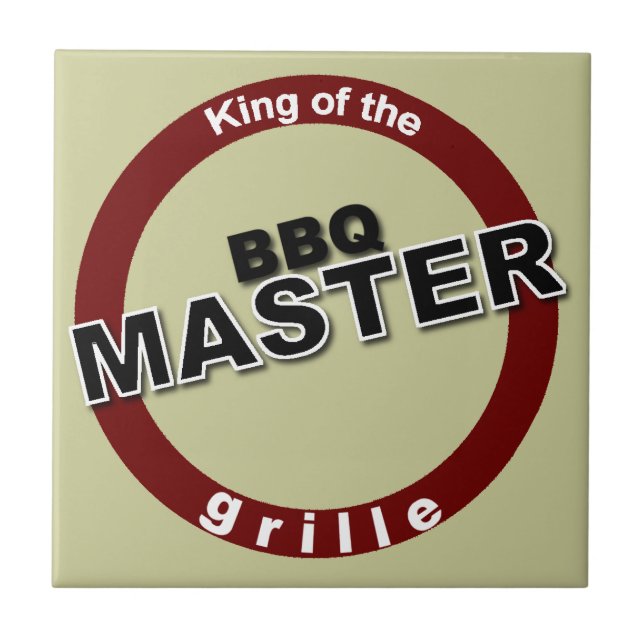GRILLEN Master King of the Grille Fliese (Vorderseite)