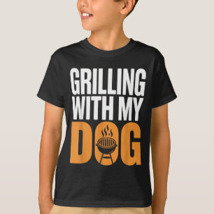 Grillen mit meinem Hund Lustiger BBQ-Cookout-Liebh T-Shirt