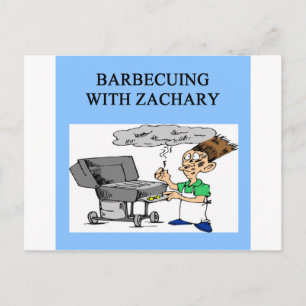 Grillen mit Zachar Postkarte