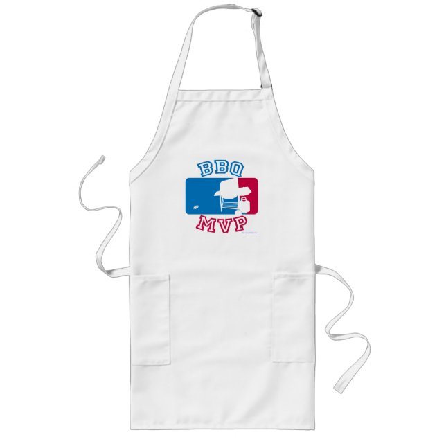 GRILLEN MVP Funny Outdoor Cookout Grill Time Lange Schürze (Vorne)