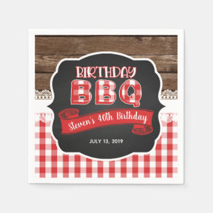 Grillen Paper Napkins - Rot Serviette