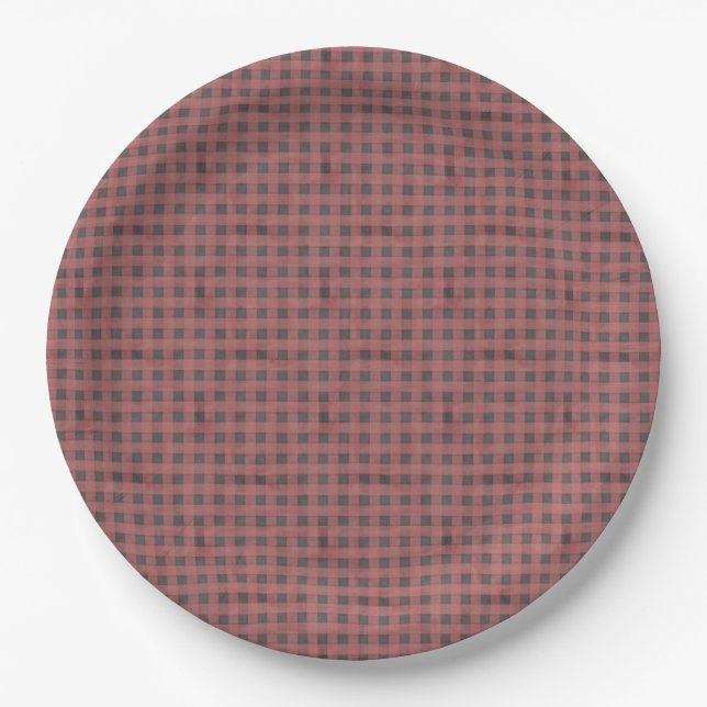 GRILLEN Papier Teller / 9" rund (Vorderseite)