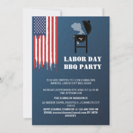 Grillen Party zum Patriotischen Arbeitstag Einladung