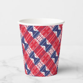 Grillen Patriotic Colors Pappbecher