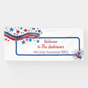 GRILLEN Personalisiert 4. Juli Banner
