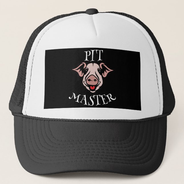 GRILLEN Pit Master Pig Truckerkappe (Vorderseite)