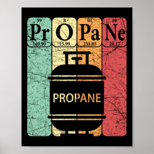 Grillen Propane Periodische Grill-Grillen-Liebe fü Poster