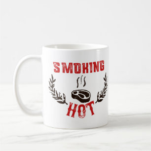 GRILLEN, Rauch und Grill - rauchheiß Kaffeetasse