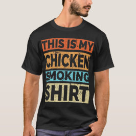 Grillen Raucher Das ist mein Hähnchenrauchen Retro T-Shirt