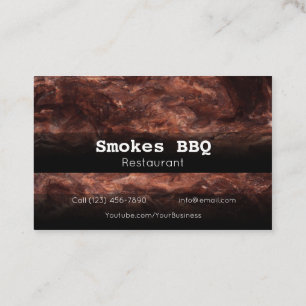GRILLEN Restaurant Grill Smoking Company Business  Visitenkarte