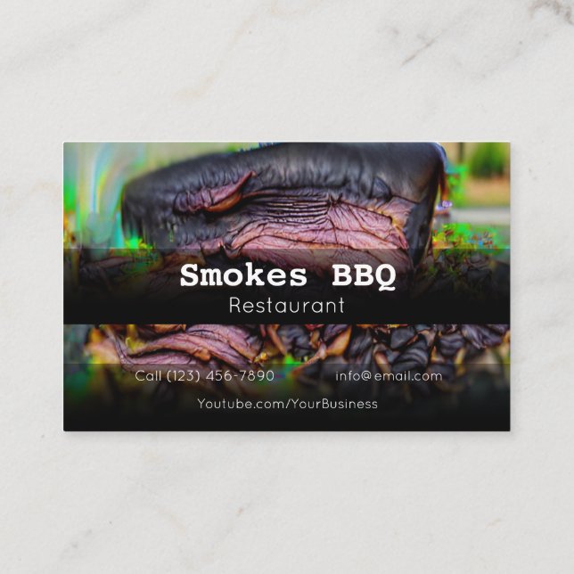 GRILLEN Restaurant Grill Smoking Company Business  Visitenkarte (Rückseite)