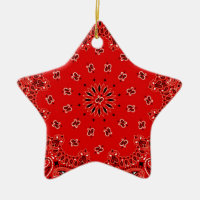GRILLEN roter Paisley-Westernbandana-Schal-Druck