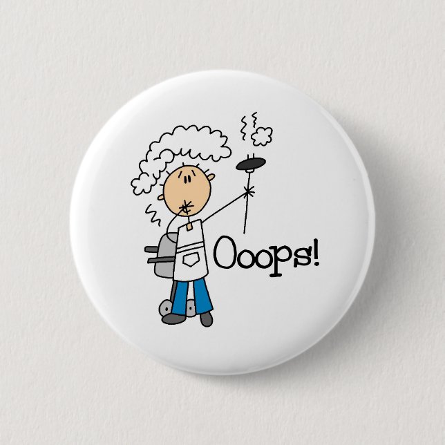 GRILLEN schlecht gegangen Button (Vorderseite)