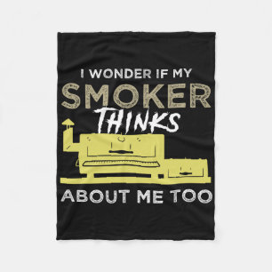 Grillen Smoker Shirt Funny Smoking Grillen Bqin Fleecedecke