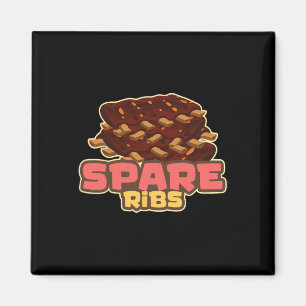 Grillen Spare Ribs Byrbecue Grill Smoker Fleisch S Magnet