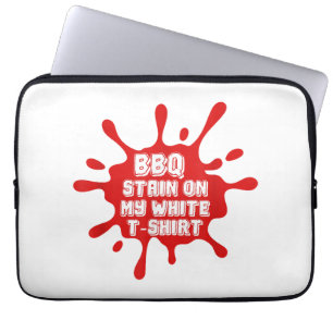 GRILLEN Stain auf meinem weißen T-Shirt Funny Spri Laptopschutzhülle