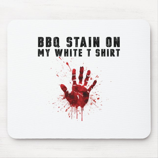 Grillen Stain auf meiner Weiß Mousepad (Vorne)