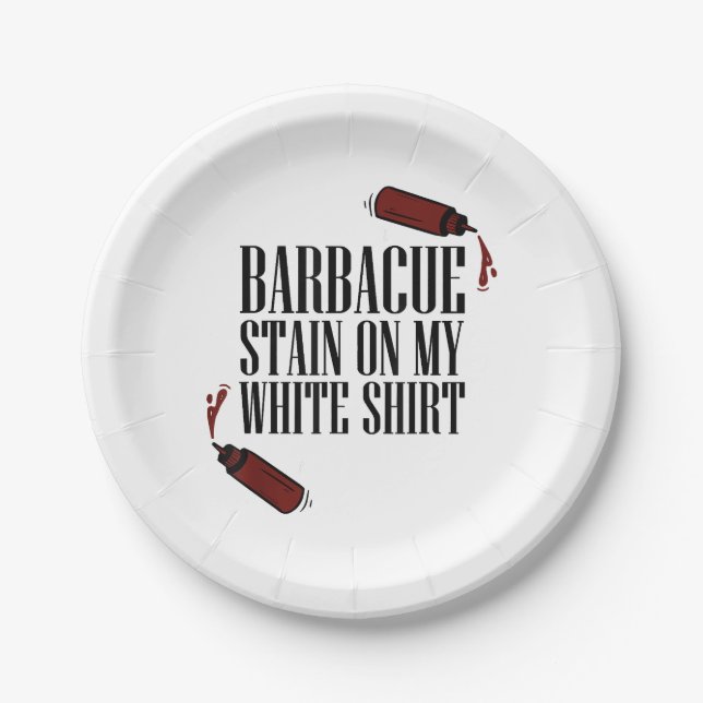 GRILLEN Stain Pappteller (Vorderseite)