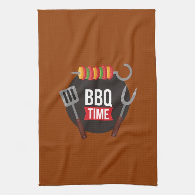 GRILLEN Time Moderne trendige und stilvolle niedli Geschirrtuch (Vertikal)