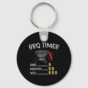Grillen Timer Beer Funny Byrbecue Grill Drink Schlüsselanhänger