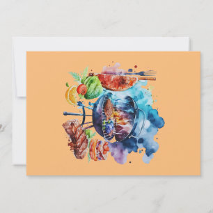 GRILLEN und Grill Einladung