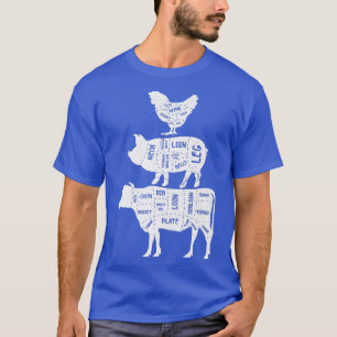 Grillen und Grillfleisch von coolem Schweinefleisc T-Shirt