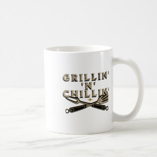 Grillen und Rauchen im Freiland von Byrbecue n' C Kaffeetasse