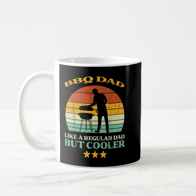 Grillen Vater Cooler Retro Grill Grill Väter Day D Kaffeetasse (Links)