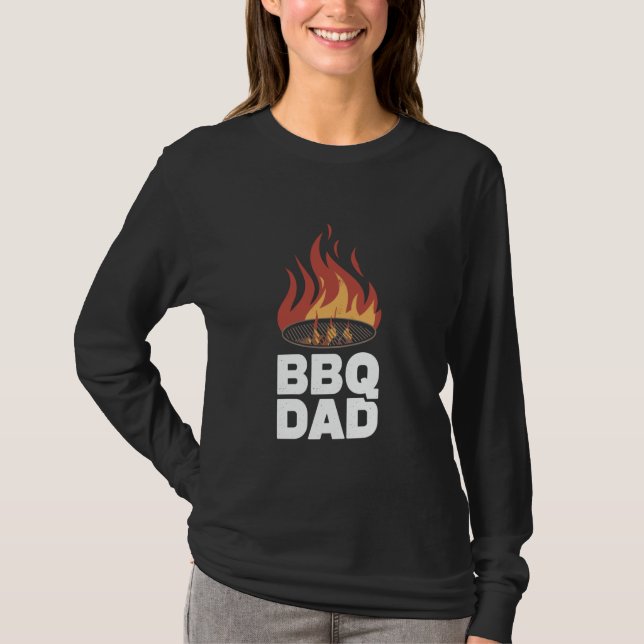 GRILLEN Vater raucht Fleischdesigns über Rauchen T-Shirt (Vorderseite)