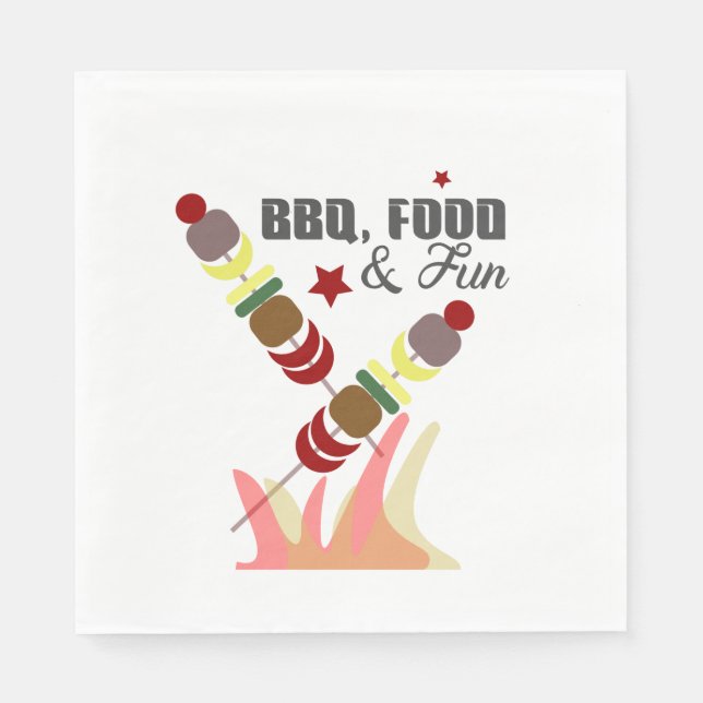 GRILLEN Vatertag Vater Opa Cookout Serviette (Vorderseite)