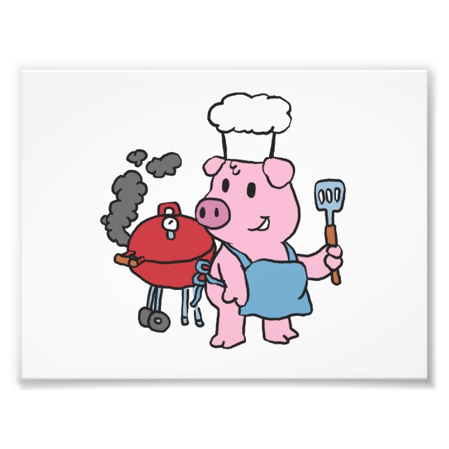Grillen von Cartoon | Hintergrundfarbe auswählen Fotodruck (Vorne)