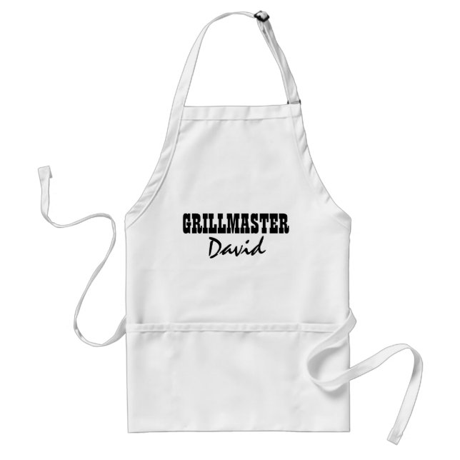 GRILLEN von  für personalisierte Grillmeister Schü Schürze (Vorne)