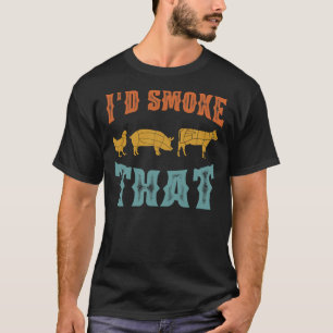 Grillen von Grillen Hintern Schweinefleisch, gesch T-Shirt