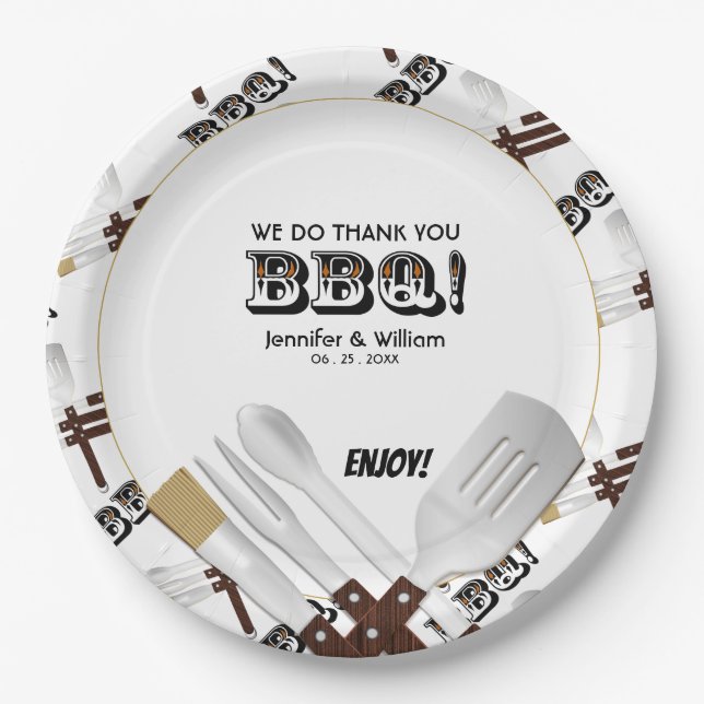 Grillen von Tools, die ich GRILLEN mache Pappteller (Vorderseite)