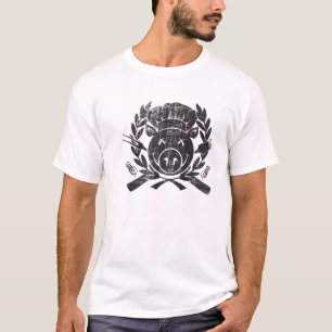 GRILLEN Wappen - getragenes Schwarzes T-Shirt