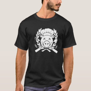 GRILLEN Wappen - weißer Druck T-Shirt