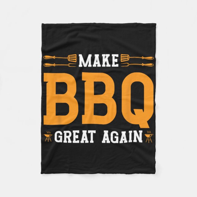 Grillen wieder großartig machen - Trump, der Barbe Fleecedecke (Vorderseite)