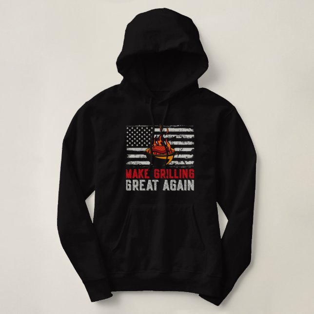 Grillen wieder großartig und die Vegetarier sind Hoodie (Design vorne)
