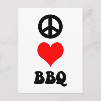 Grillen zur Liebe des Friedens Postkarte