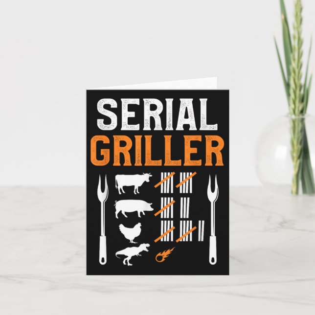 Griller-Grillen Karte (Vorderseite)