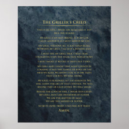 "Griller's Creed" Poster