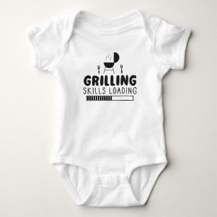 Grillfähigkeiten Ladung Fleisch Raucher Baby Strampler